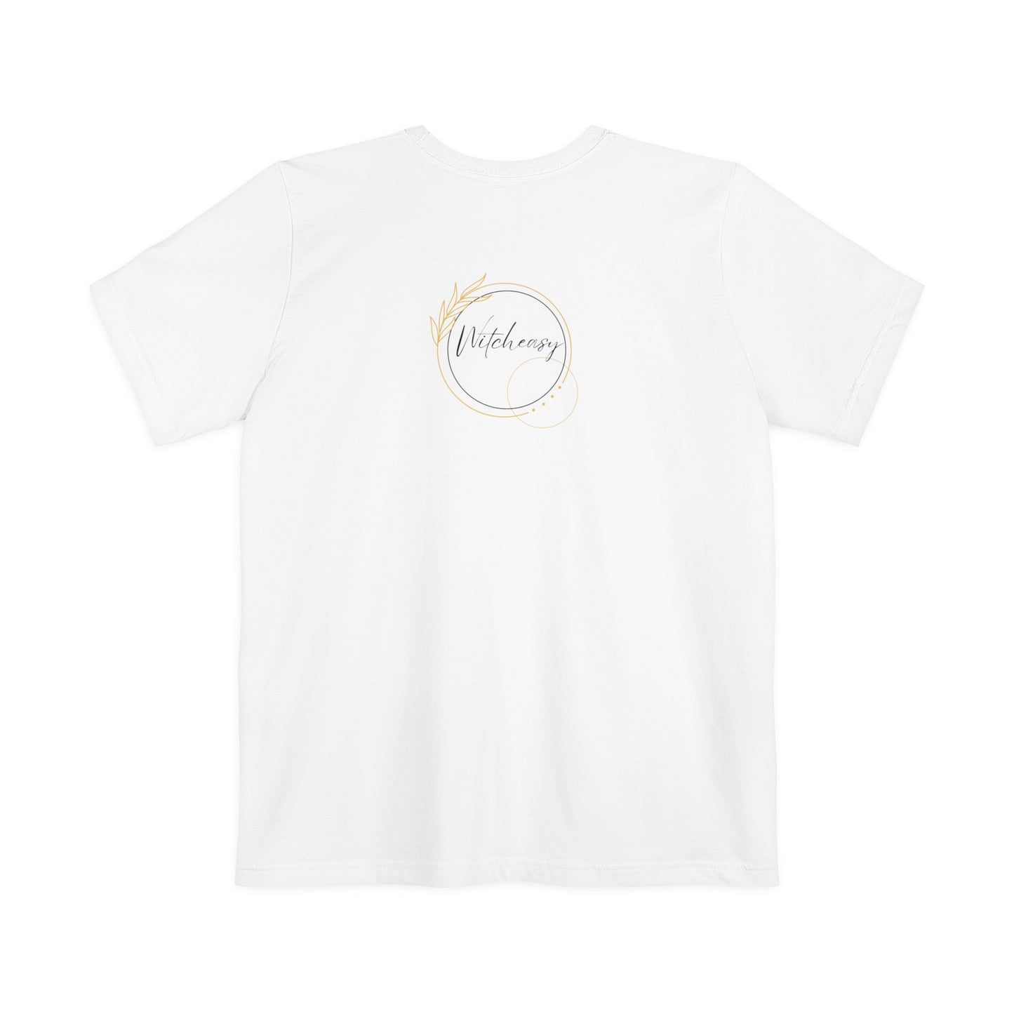 Witcheasy Logo White Unisex Pocket Tee