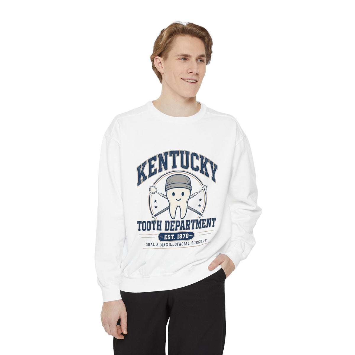 KCOMS Kentucky Tooth Department Sweatshirt — Dental Clinic Vintage Crewneck