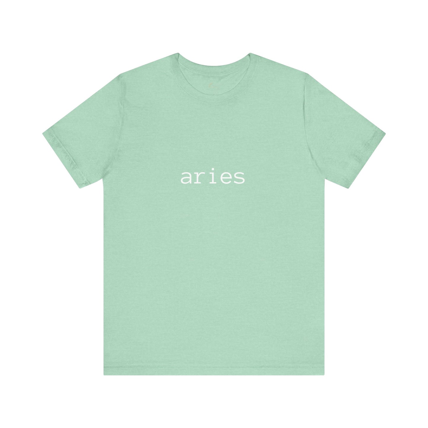 Aries Typewriter Zodiac Name T-Shirt