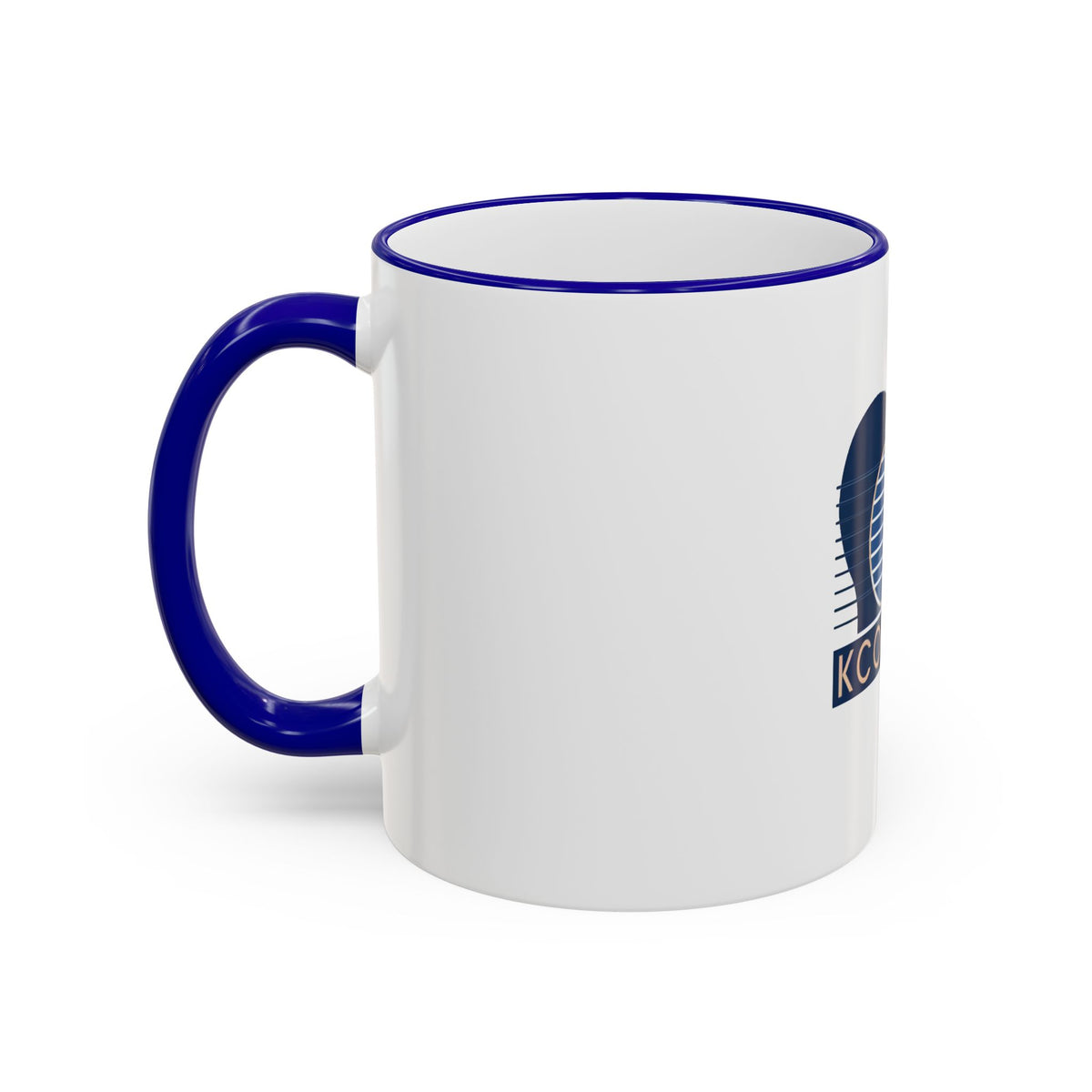 KCOMS Retro Wave Accent Rim & Handle Mug (11oz, 15oz)