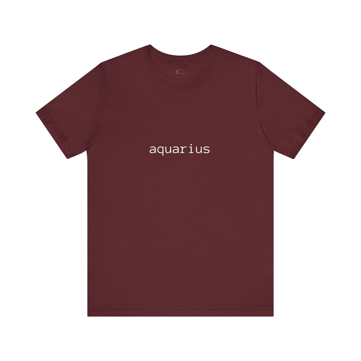 Aquarius Typewriter Zodiac Name T-Shirt