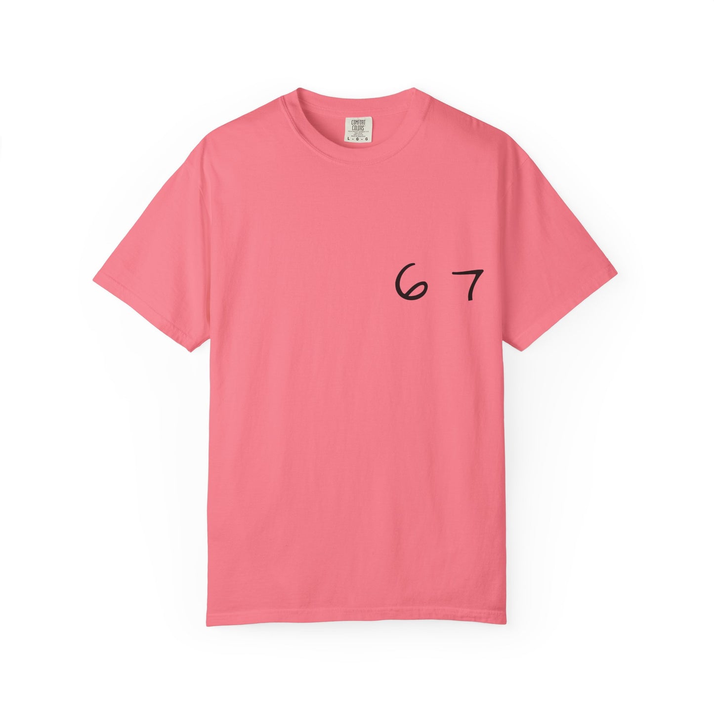 Six Seven Tee 6-7 Meme Shirt  Viral TikTok Trend  Comfort Colors Unisex Tee  Gen Z Slang Graphic Tee (Black Print)