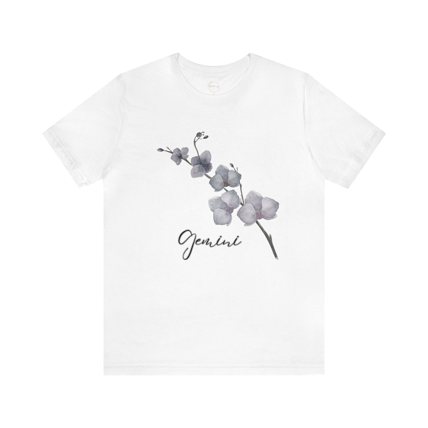 Gemini Orchid Zodiac Unisex Jersey Short Sleeve Tee