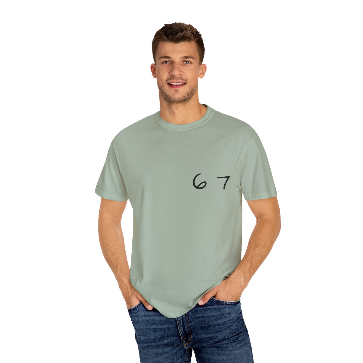 Six Seven Tee 6-7 Meme Shirt  Viral TikTok Trend  Comfort Colors Unisex Tee  Gen Z Slang Graphic Tee (Black Print)