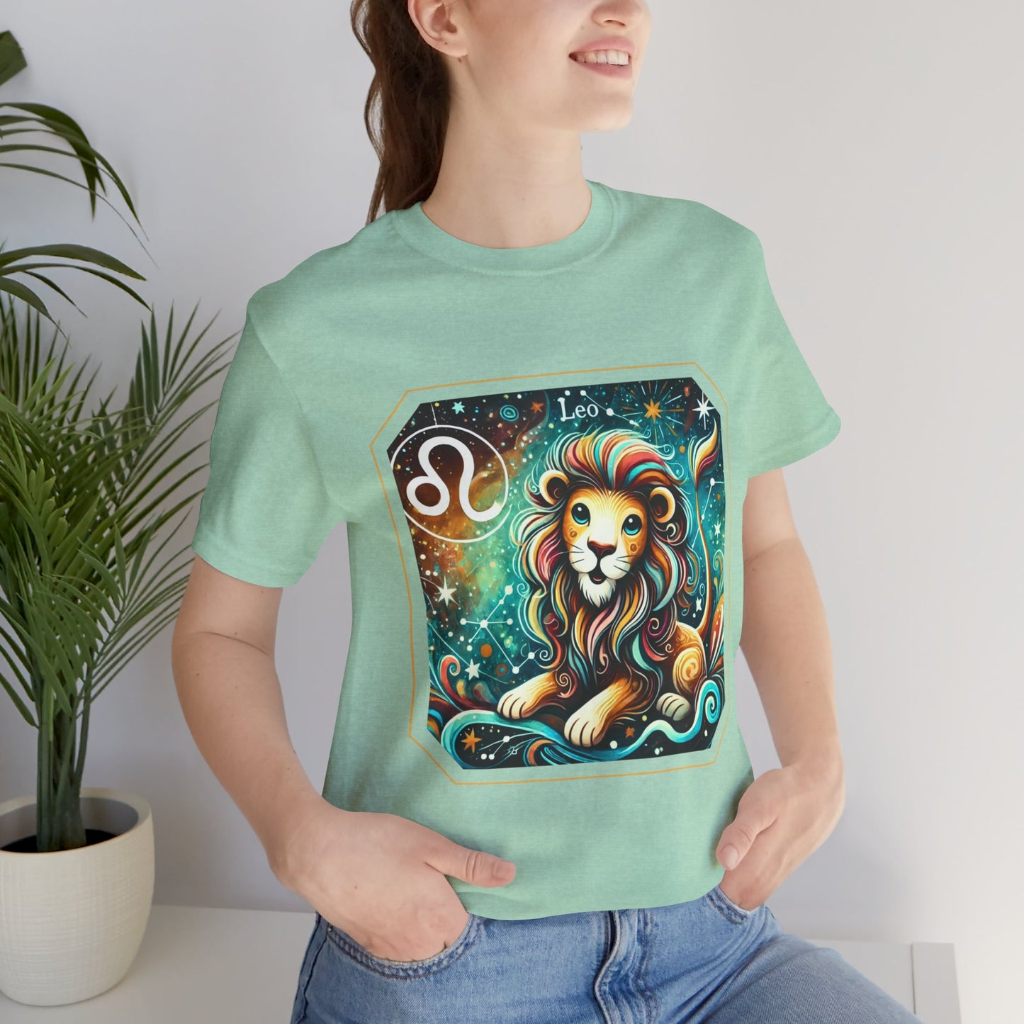 Leo Framed Zodiac Name T-Shirt