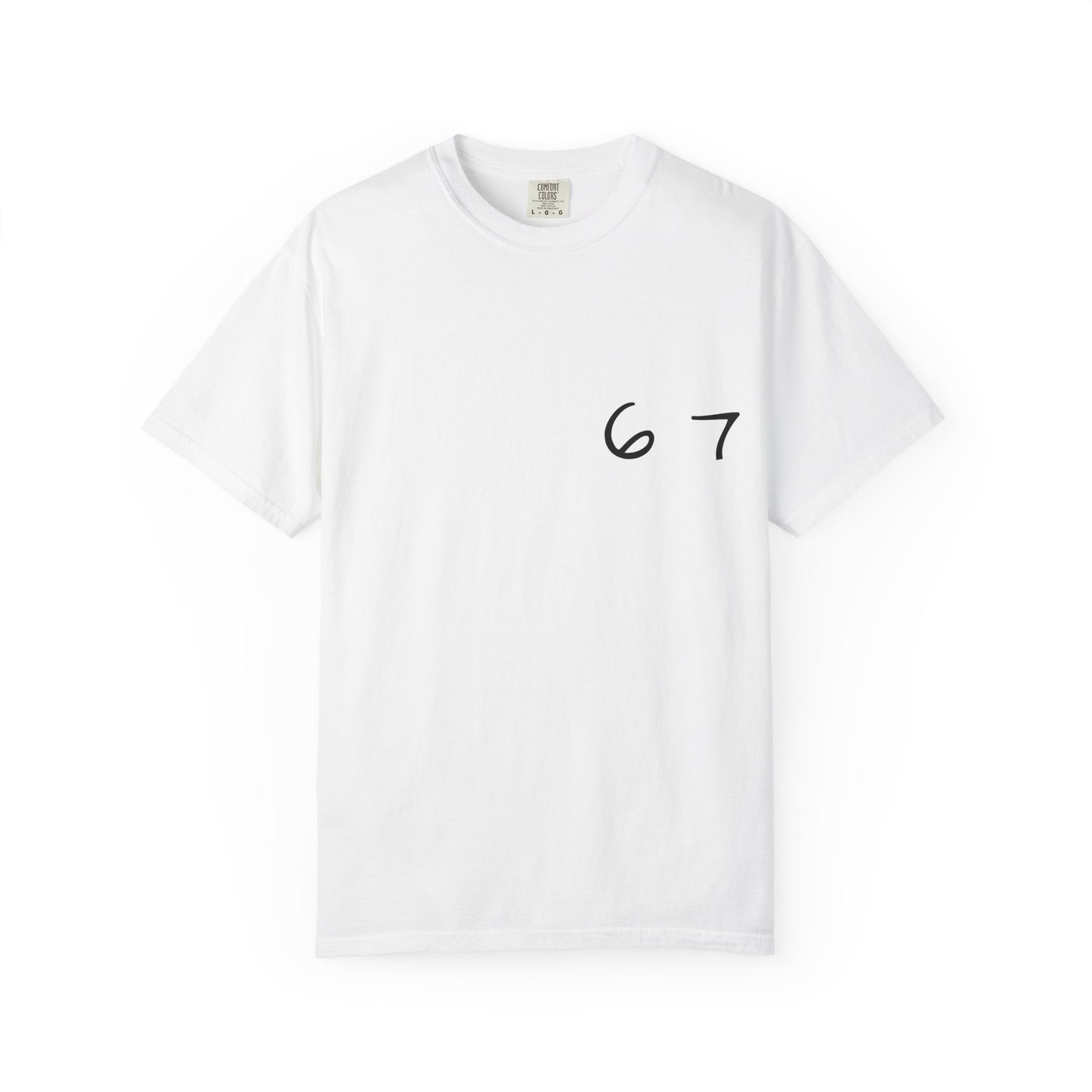 Six Seven Tee 6-7 Meme Shirt  Viral TikTok Trend  Comfort Colors Unisex Tee  Gen Z Slang Graphic Tee (Black Print)