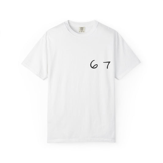 Six Seven Tee 6-7 Meme Shirt  Viral TikTok Trend  Comfort Colors Unisex Tee  Gen Z Slang Graphic Tee (Black Print)