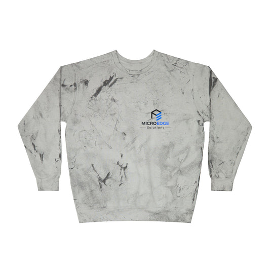 Marble Wash Crewneck Sweatshirt — MicroEdge Logo
