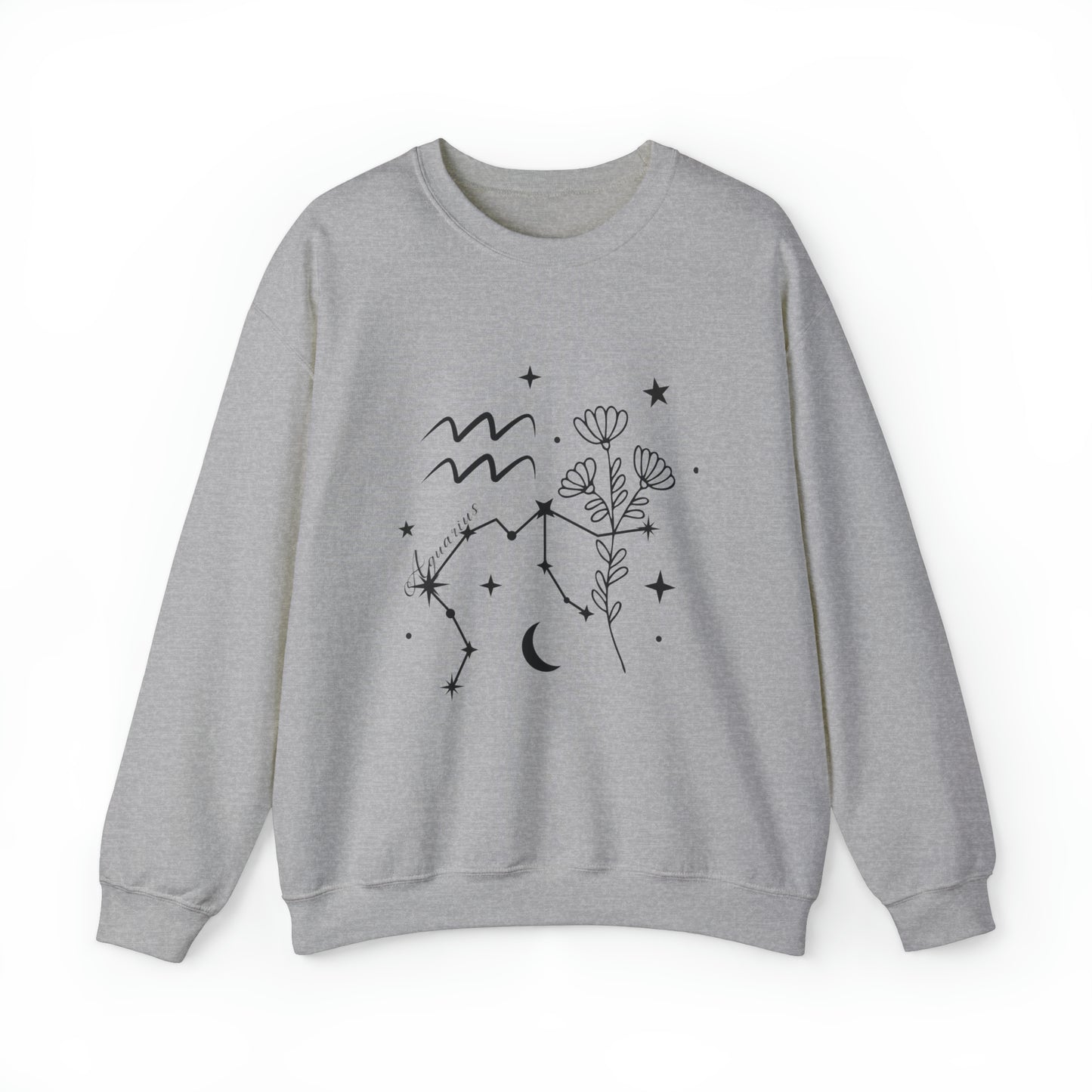 Aquarius Zodiac Mix Unisex Heavy Blend™ Crewneck Sweatshirt