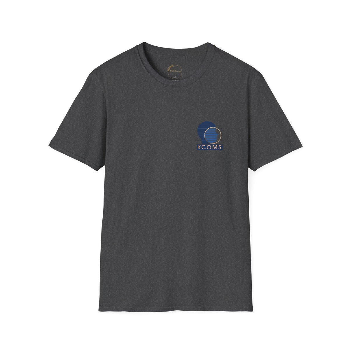 KCOMS Retro Surf Badge T-Shirt — 'Seas the Day' Coastal Graphic Tee