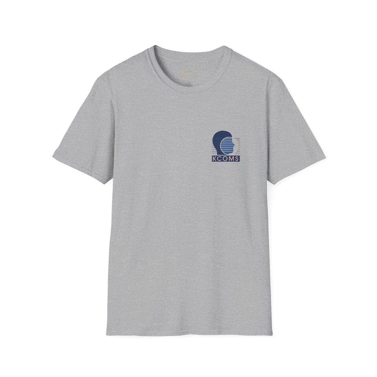 KCOMS Retro Surf Badge T-Shirt — 'Seas the Day' Coastal Graphic Tee