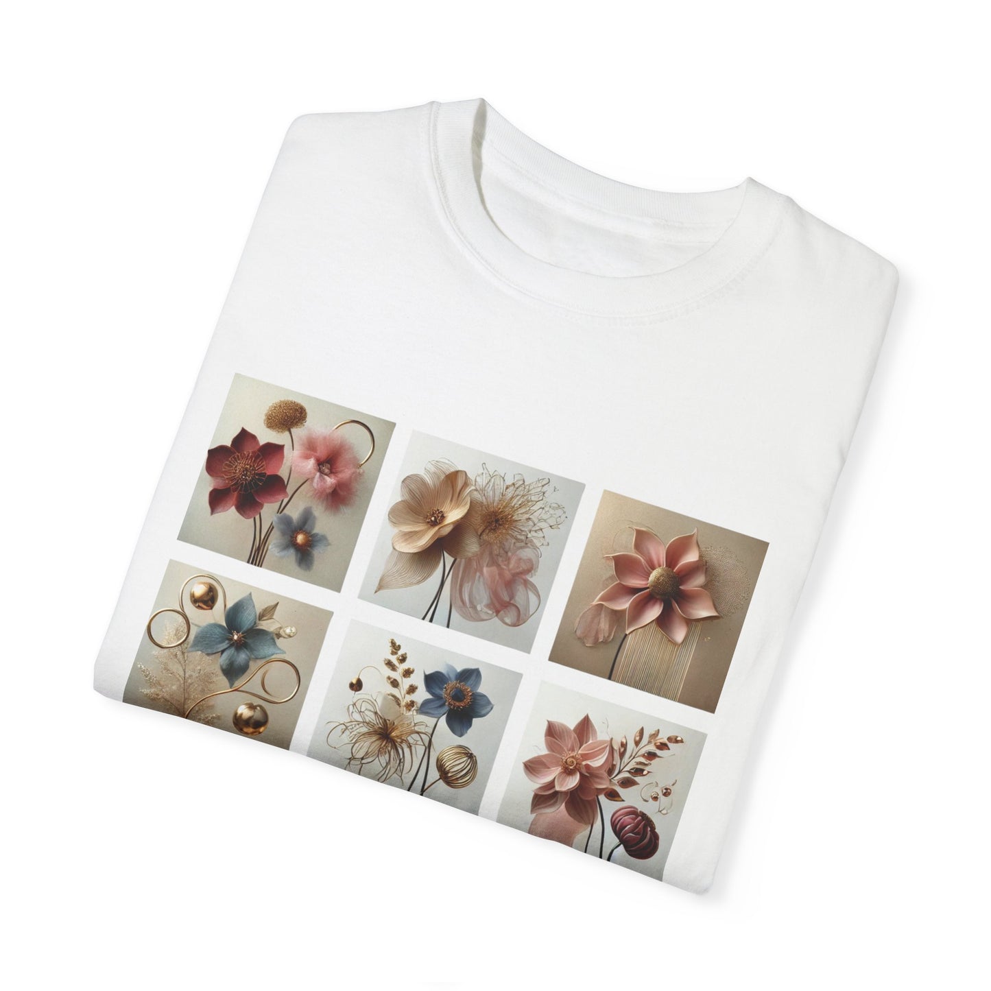 Floral Tile Shirt | Beautiful Flower Design Tee | Artistic Boho Style Top