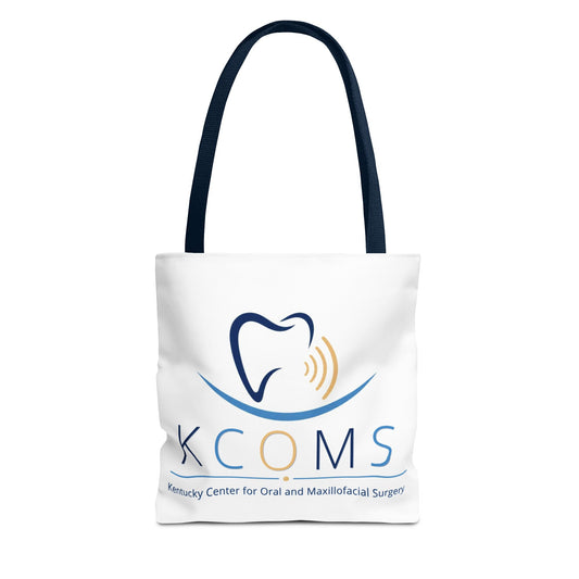 KCOMS Logo Tote Bag - Kentucky Center for Oral & Maxillofacial Surgery Branded Cotton Tote