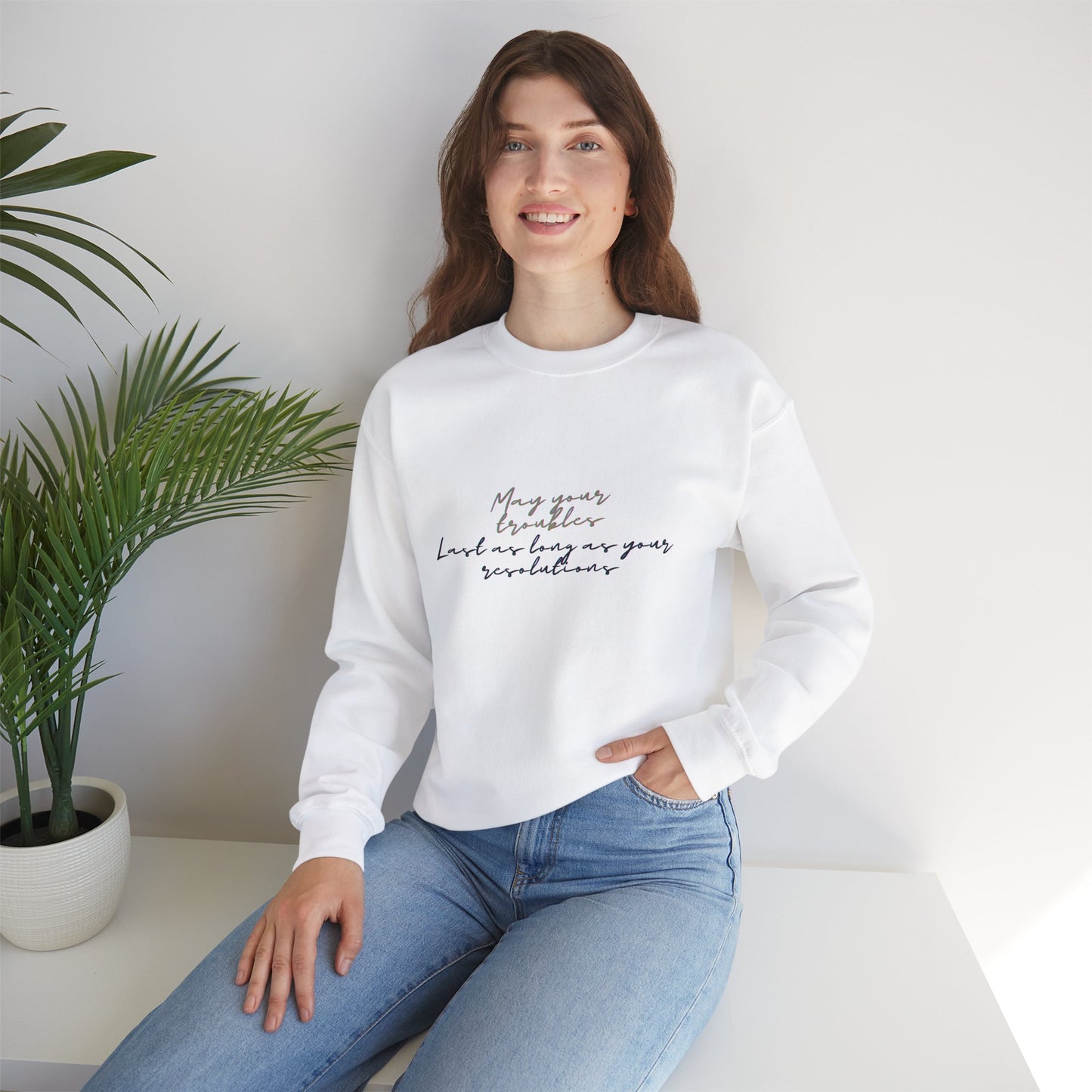 Funny Resolutions Shirt | May Your Troubles Tee | New Year Humor 2025