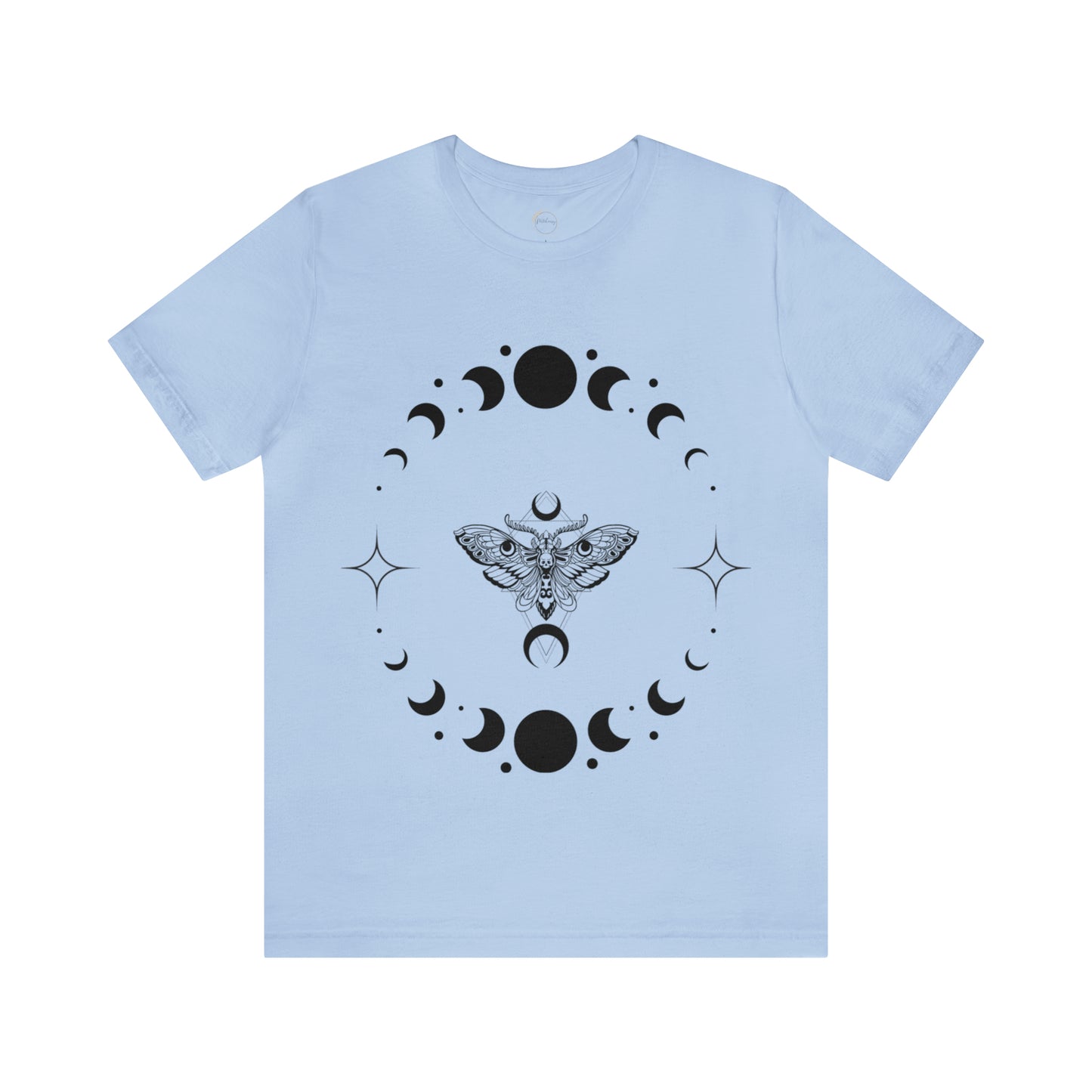 Moth Soar at Moon Unisex Jersey Short Sleeve Tee