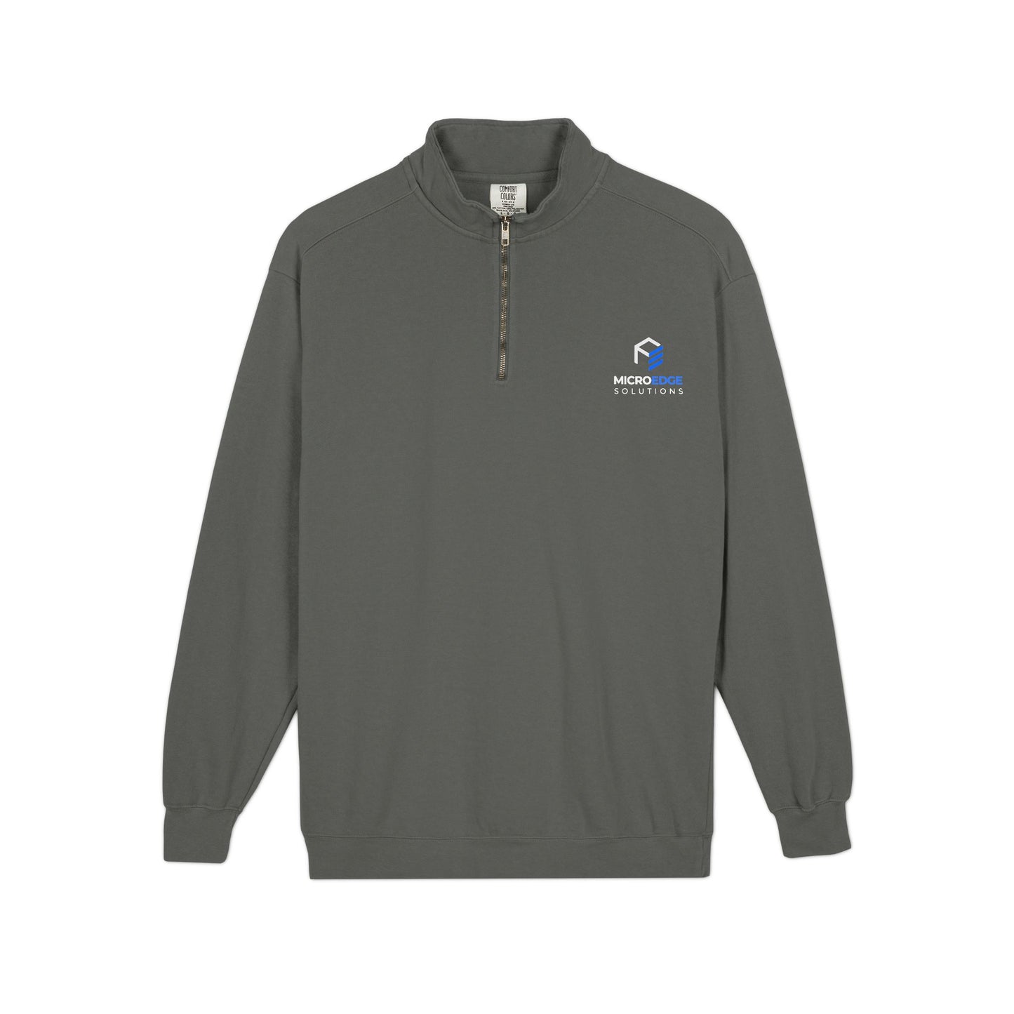 Quarter-Zip Sweatshirt — MicroEdge Solutions Logo Performance Pullover