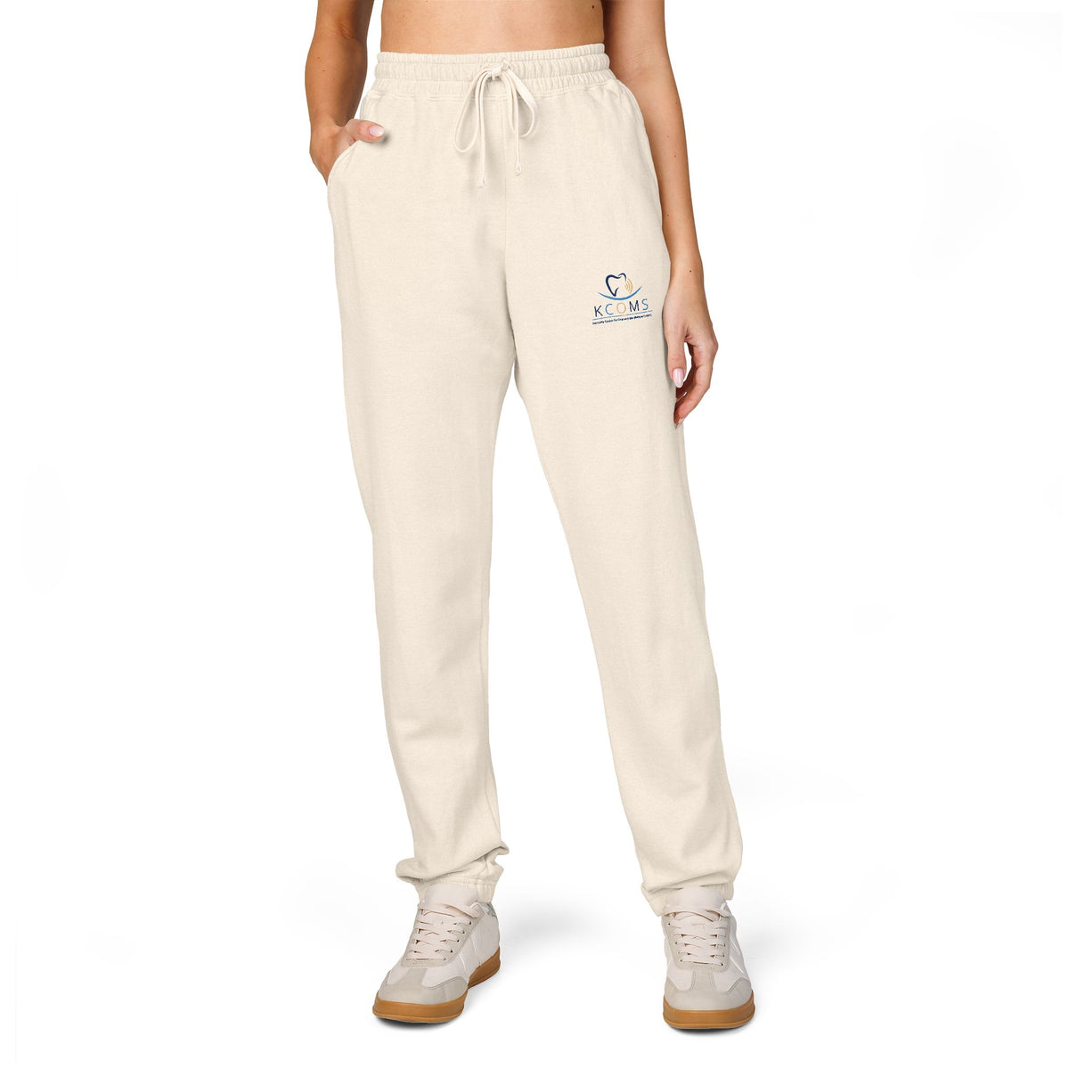 Cozy Night Sky Sweatpants — Embroidered Moon & Stars Fleece Joggers