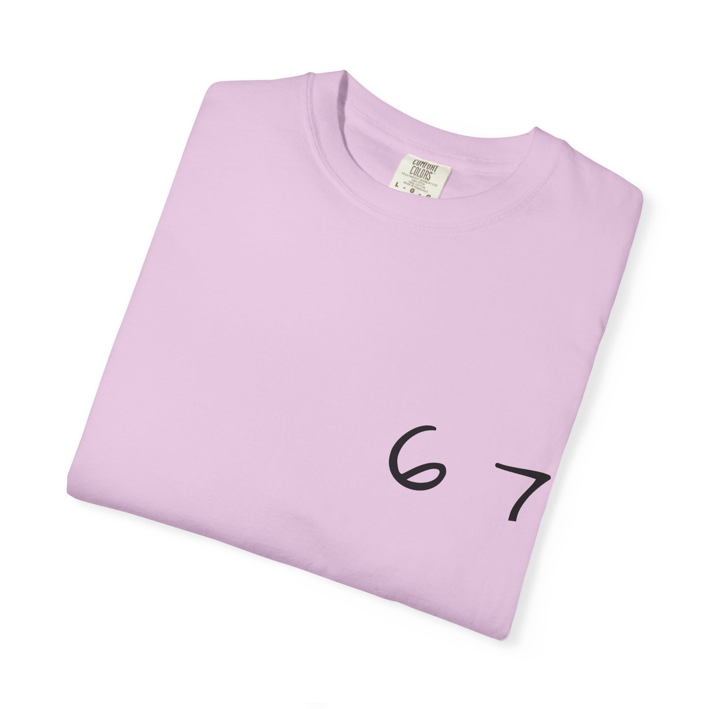 Six Seven Tee 6-7 Meme Shirt  Viral TikTok Trend  Comfort Colors Unisex Tee  Gen Z Slang Graphic Tee (Black Print)