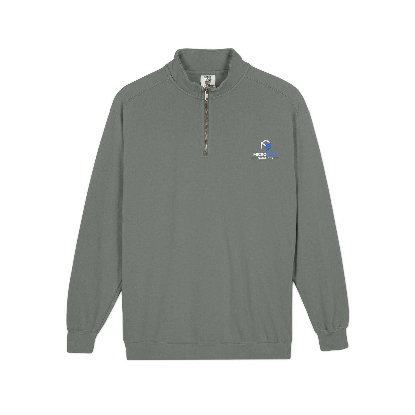 Quarter-Zip Sweatshirt — MicroEdge Solutions Logo Performance Pullover
