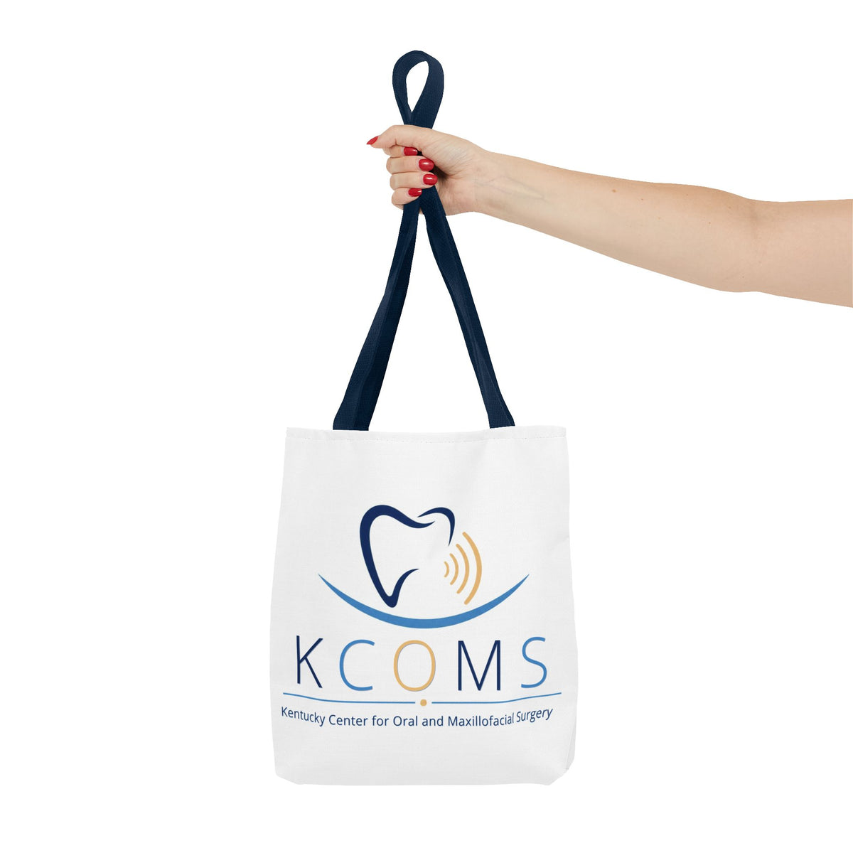 KCOMS Logo Tote Bag - Kentucky Center for Oral & Maxillofacial Surgery Branded Cotton Tote