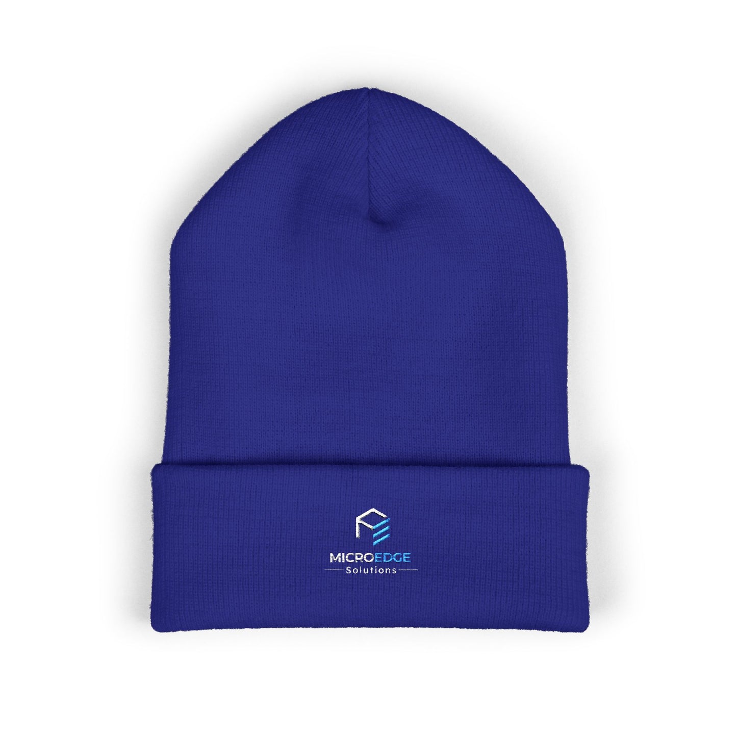 Embroidered Classic Cuff Beanie – MicroEdge Logo Knit Cap