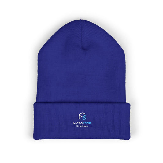 Embroidered Classic Cuff Beanie – MicroEdge Logo Knit Cap