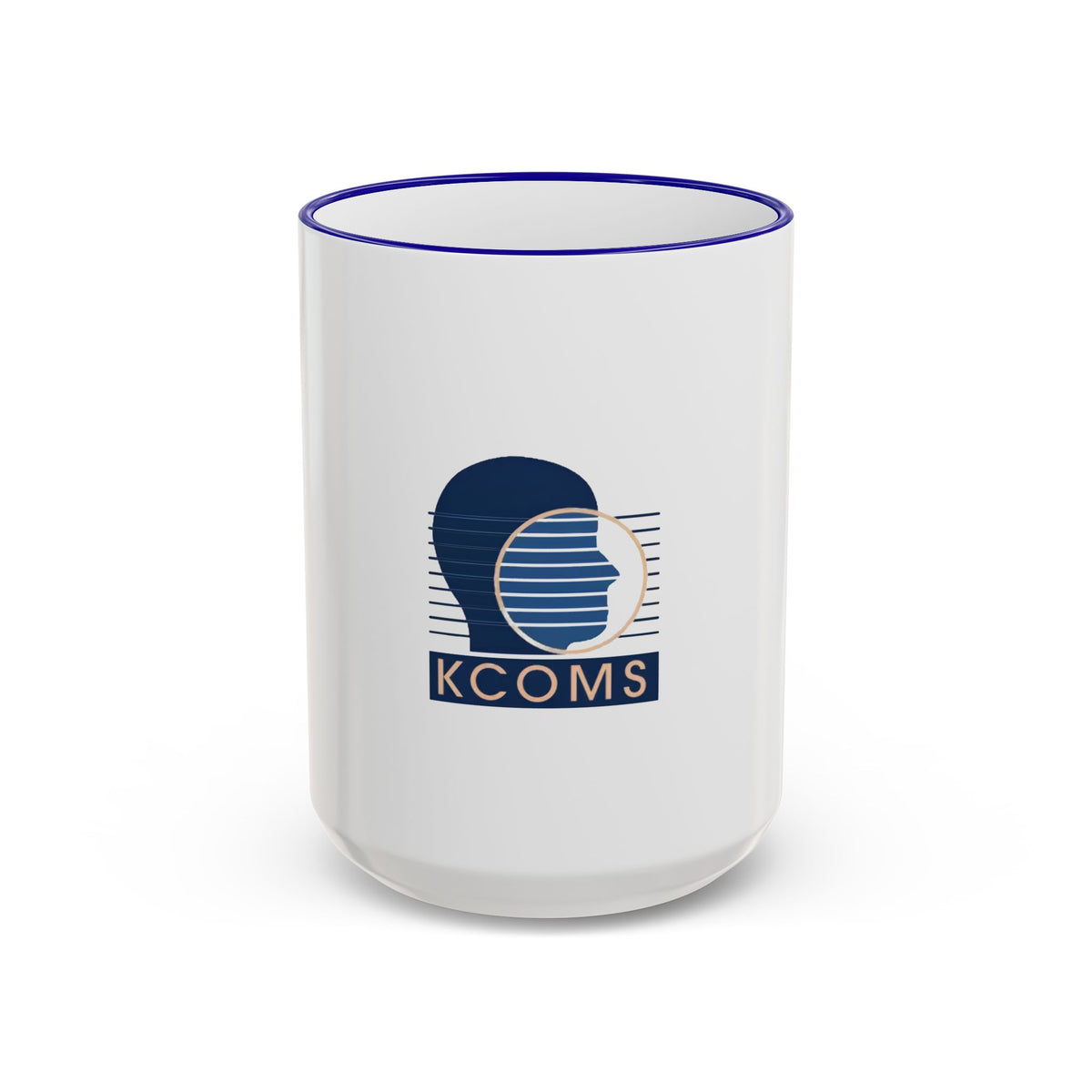 KCOMS Retro Wave Accent Rim & Handle Mug (11oz, 15oz)