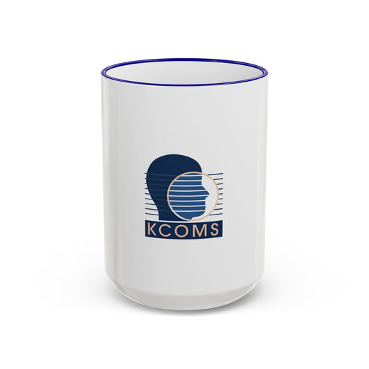 KCOMS Retro Wave Accent Rim & Handle Mug (11oz, 15oz)