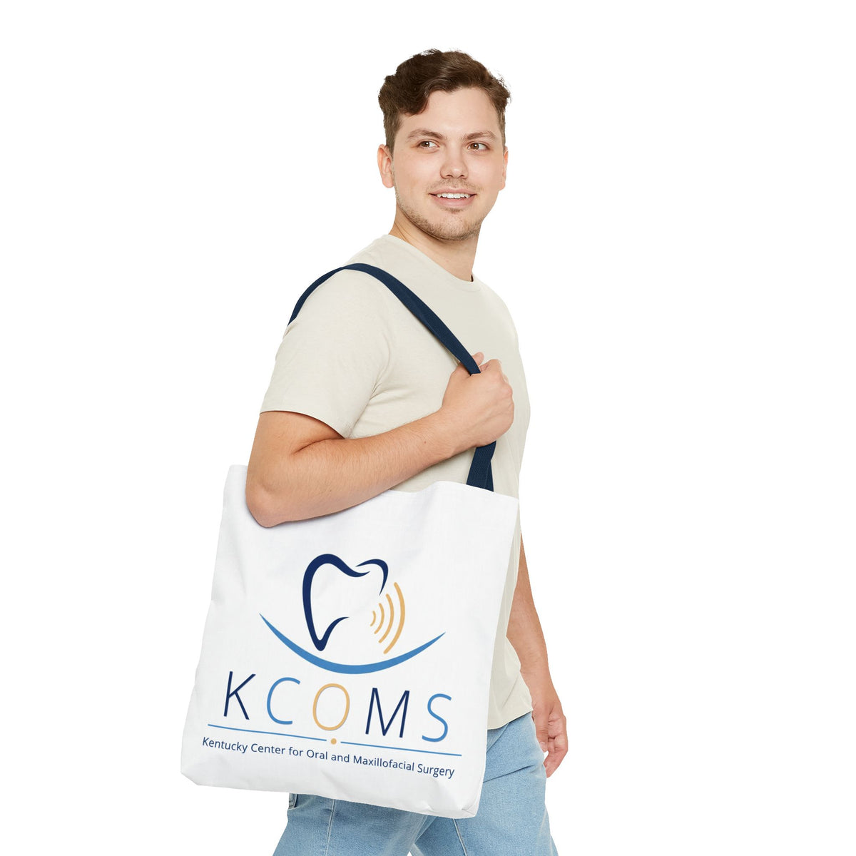 KCOMS Logo Tote Bag - Kentucky Center for Oral & Maxillofacial Surgery Branded Cotton Tote