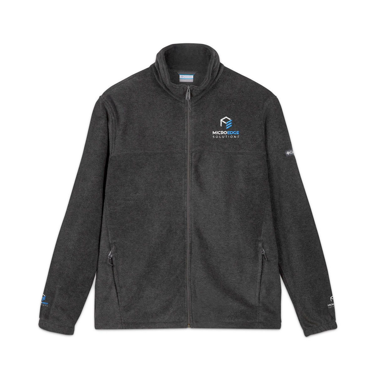MicroEdge Embroidered Columbia Fleece Jacket Zip-Up