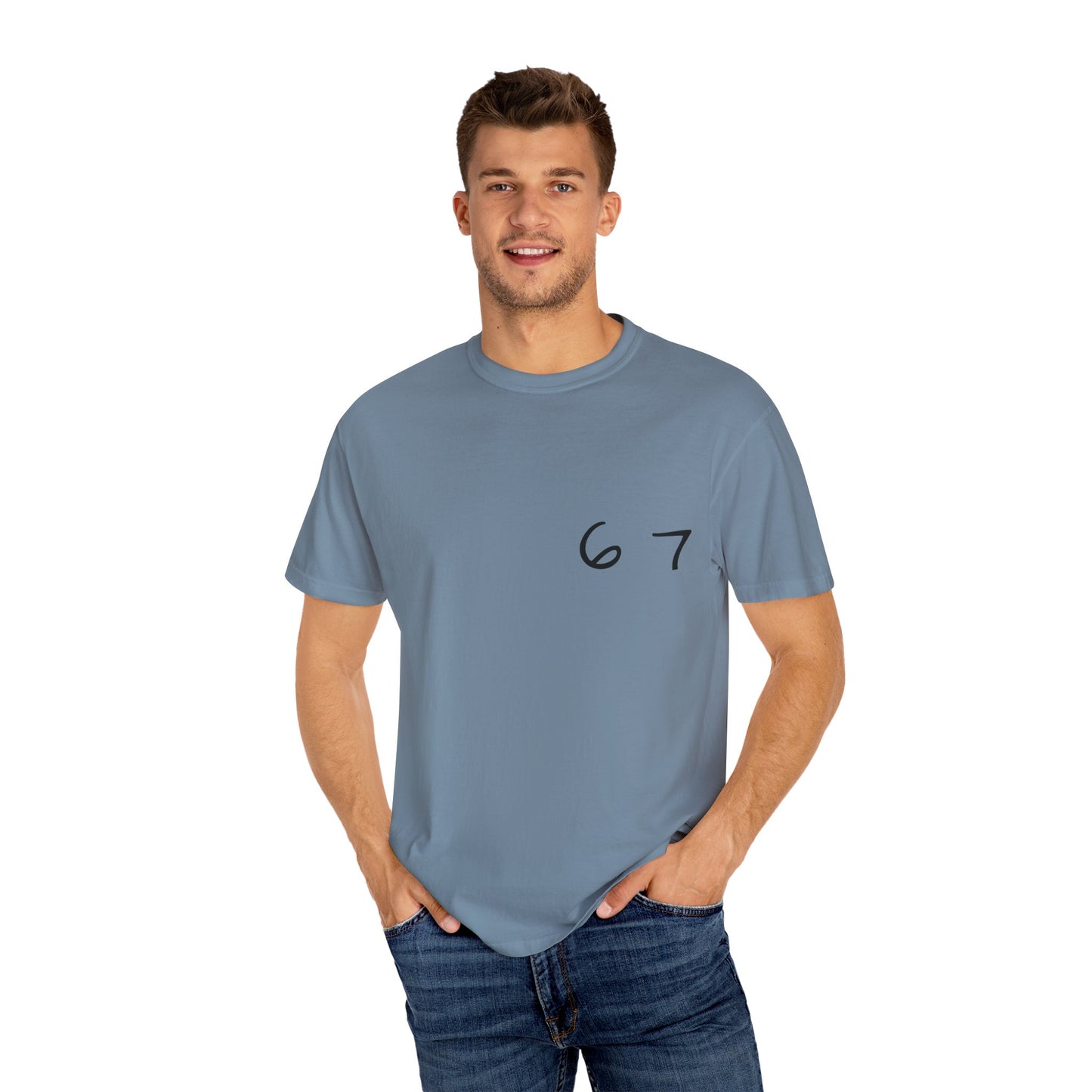 Six Seven Tee 6-7 Meme Shirt  Viral TikTok Trend  Comfort Colors Unisex Tee  Gen Z Slang Graphic Tee (Black Print)