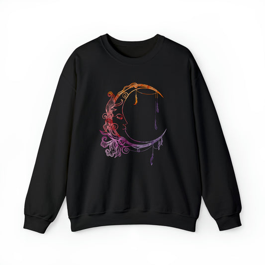 Boho Moon Unisex Crewneck Sweatshirt