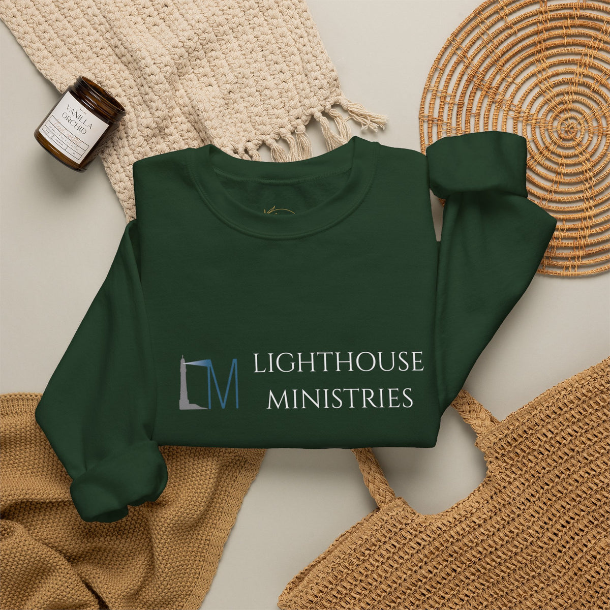 Lighthouse Ministries Crewneck Sweatshirt (light logo)