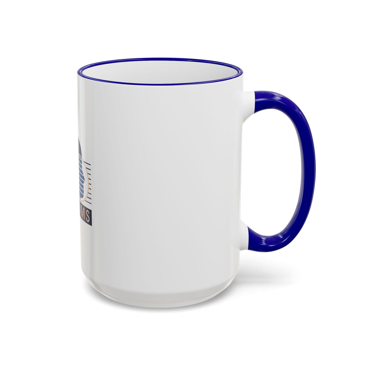 KCOMS Retro Wave Accent Rim & Handle Mug (11oz, 15oz)