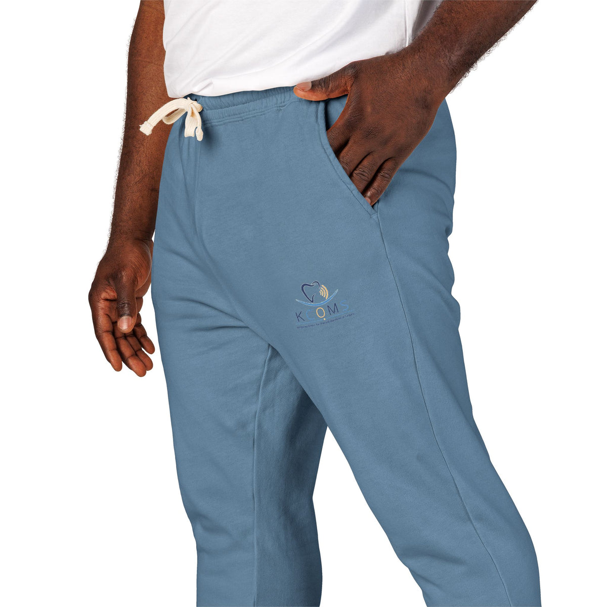 Cozy Night Sky Sweatpants — Embroidered Moon & Stars Fleece Joggers
