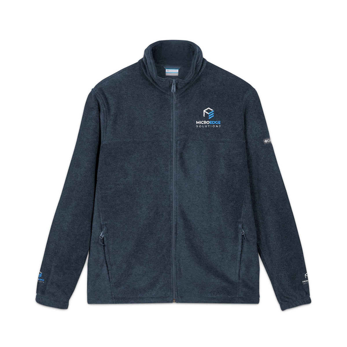 MicroEdge Embroidered Columbia Fleece Jacket Zip-Up