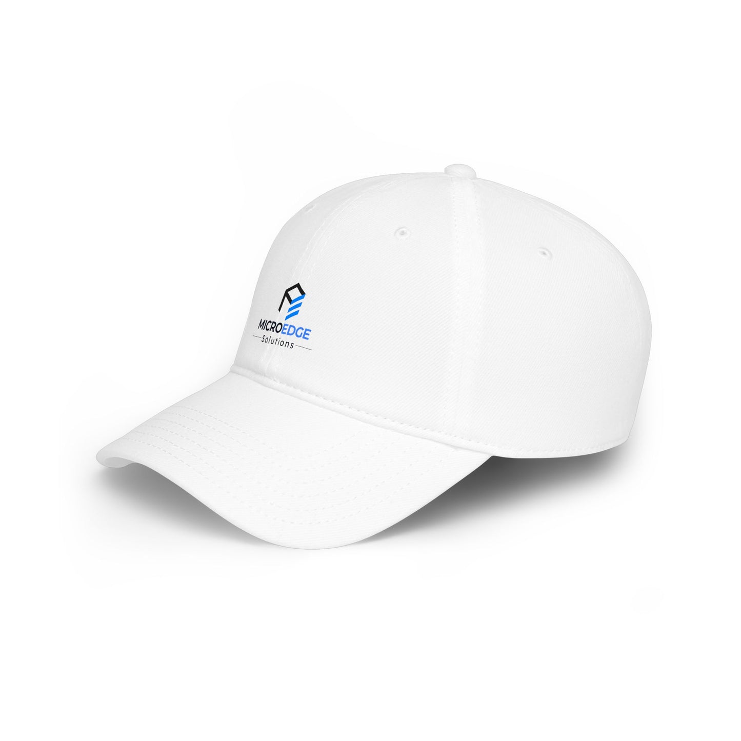 MicroEdge Solutions Low Profile Baseball Cap — Black Logo