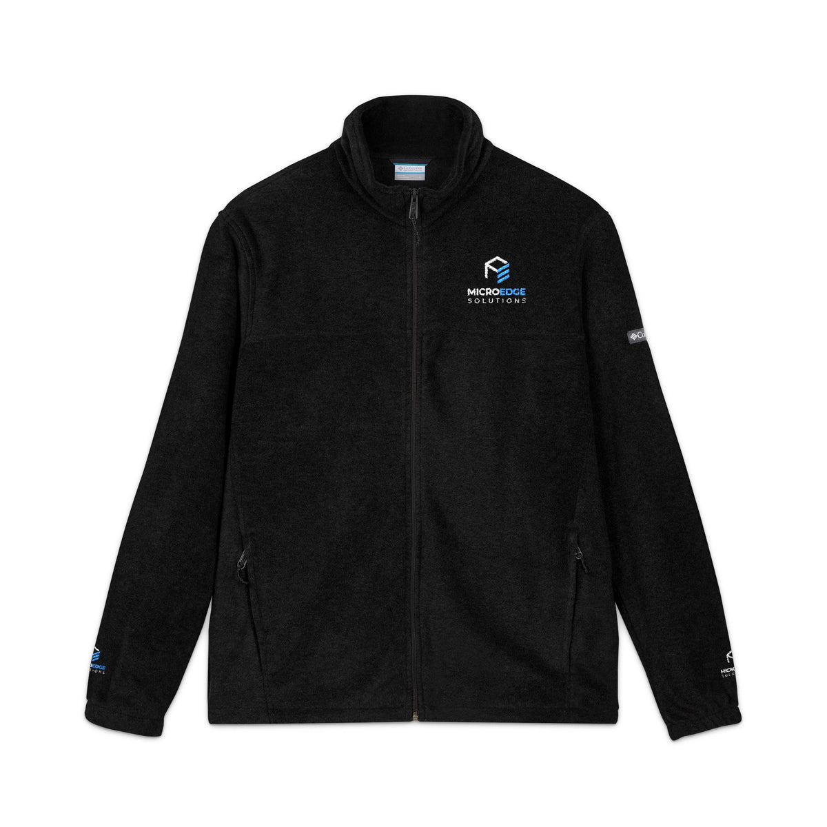 MicroEdge Embroidered Columbia Fleece Jacket Zip-Up