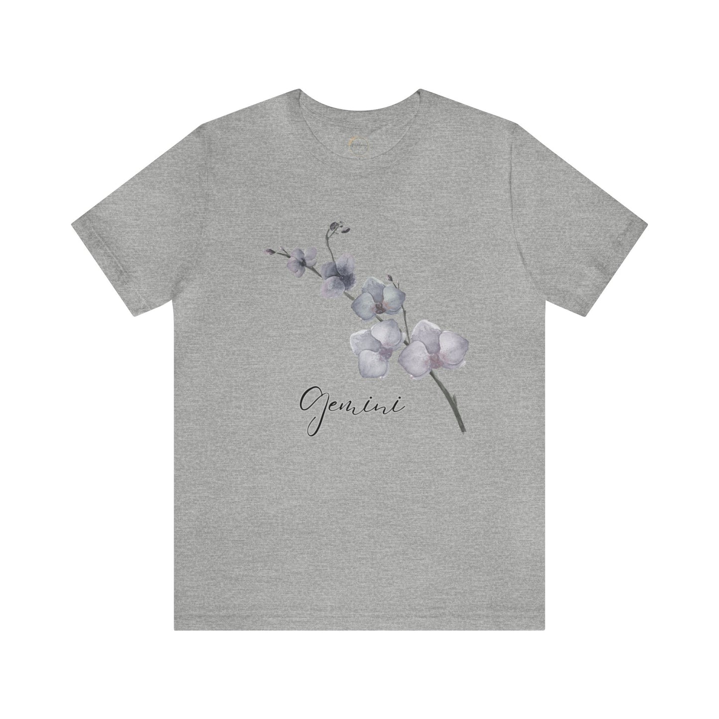 Gemini Orchid Zodiac Unisex Jersey Short Sleeve Tee