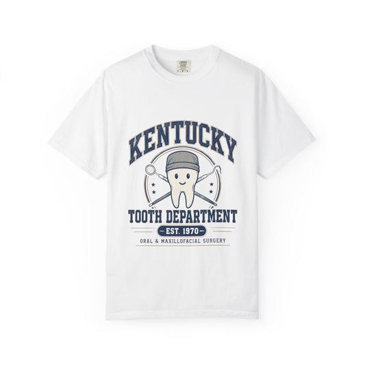 KCOMS Kentucky Tooth Department T-Shirt — Dental Clinic Funny Tooth Mascot Tee
