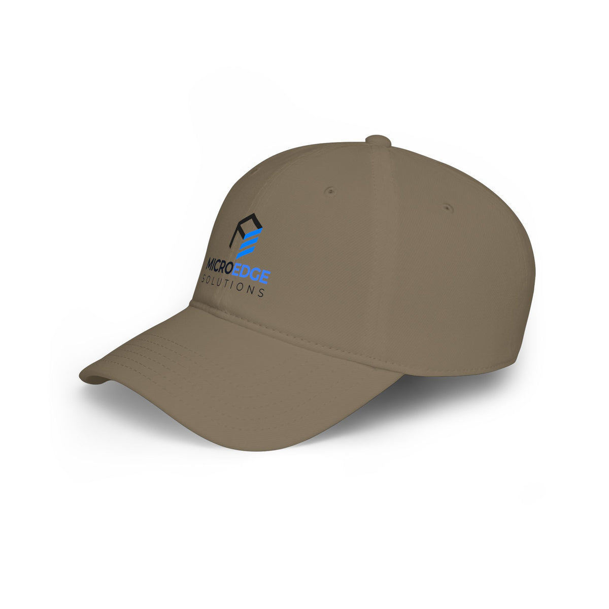 MicroEdge Solutions Low Profile Baseball Cap — Black Logo