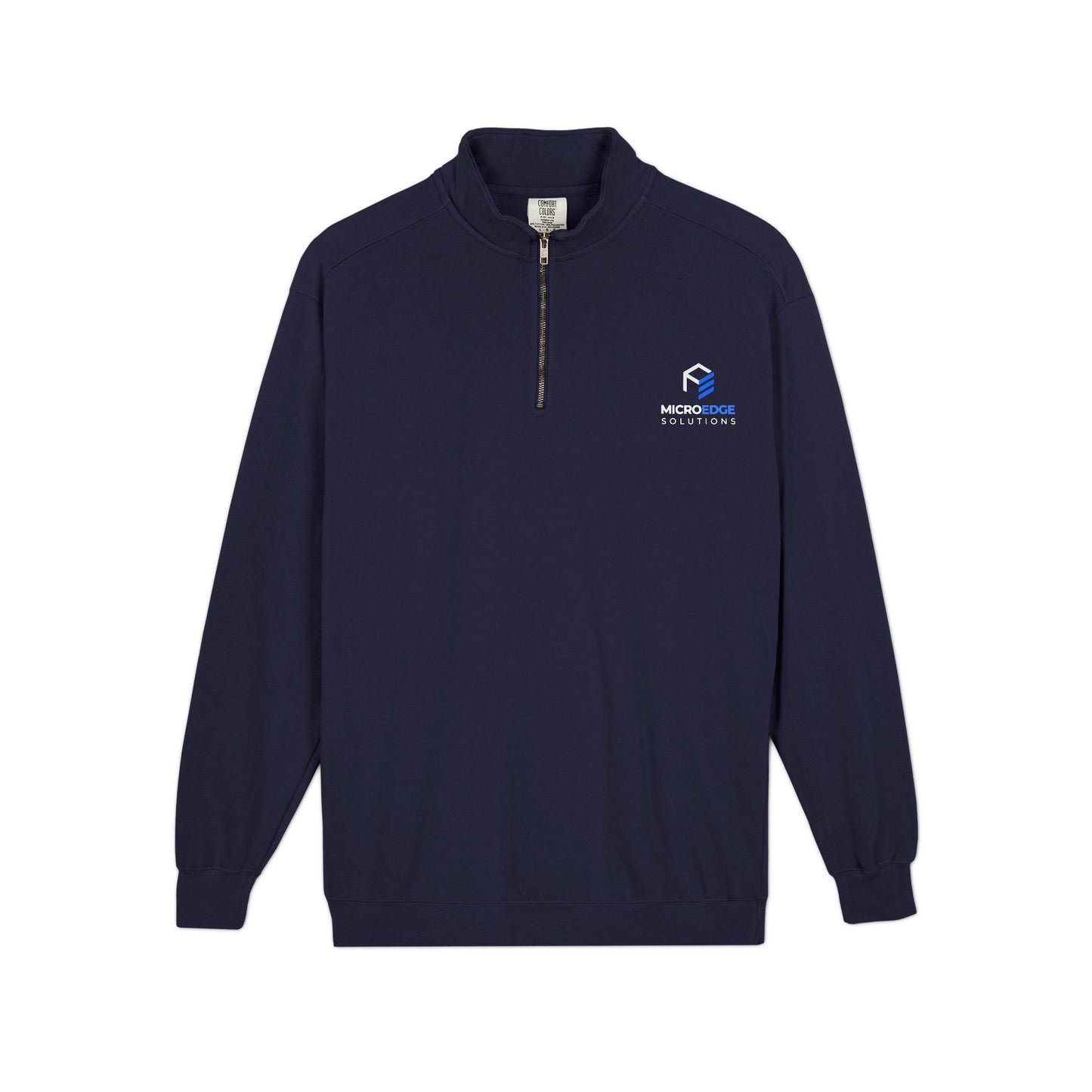 Quarter-Zip Sweatshirt — MicroEdge Solutions Logo Performance Pullover