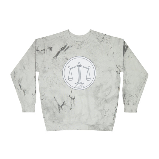 Libra Scale Unisex Color Blast Crewneck Sweatshirt