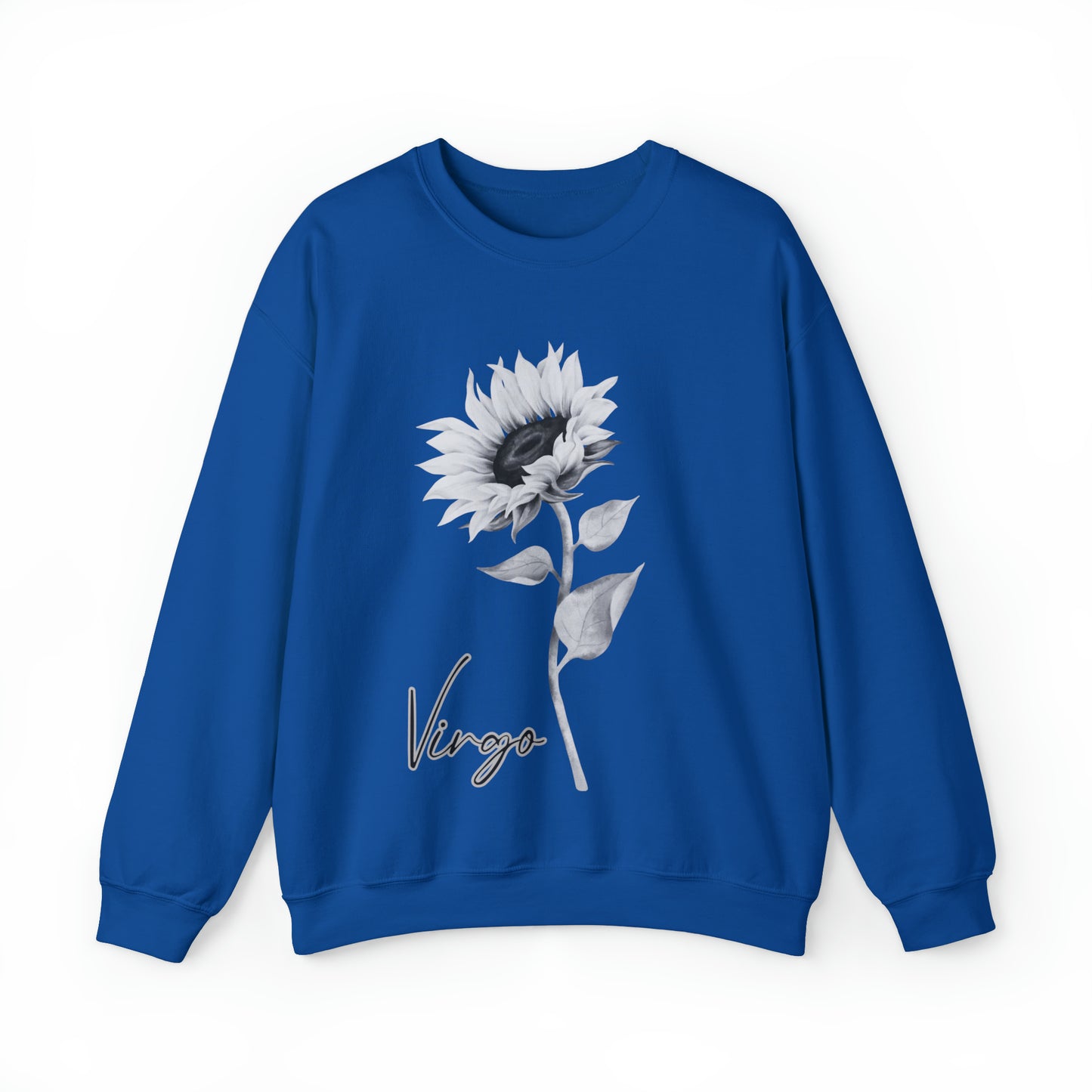 Virgo Sunflower Unisex Heavy Blend Crewneck Sweatshirt