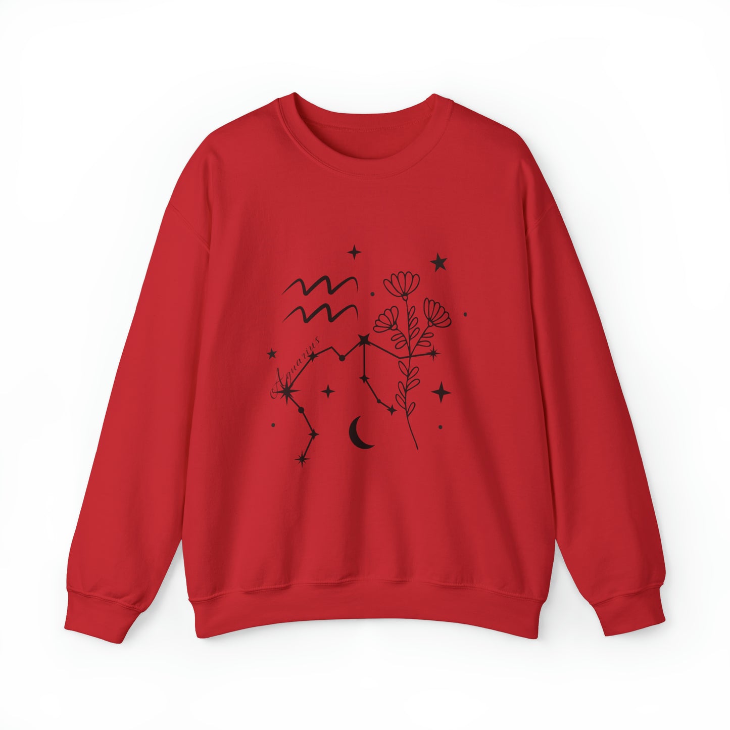 Aquarius Zodiac Mix Unisex Heavy Blend™ Crewneck Sweatshirt