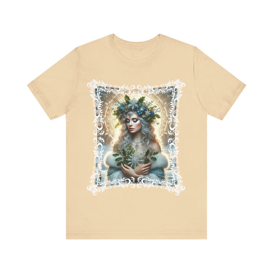 Winter Solstice Goddess Shirt - Mystical Pagan Holiday Design Tee