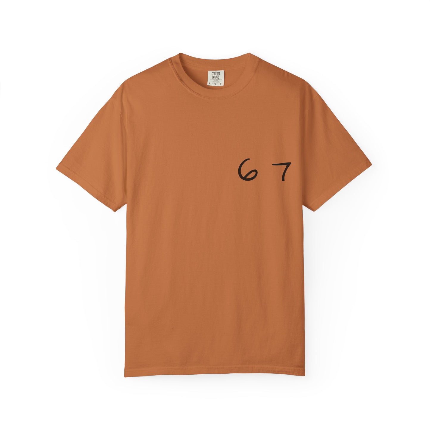 Six Seven Tee 6-7 Meme Shirt  Viral TikTok Trend  Comfort Colors Unisex Tee  Gen Z Slang Graphic Tee (Black Print)