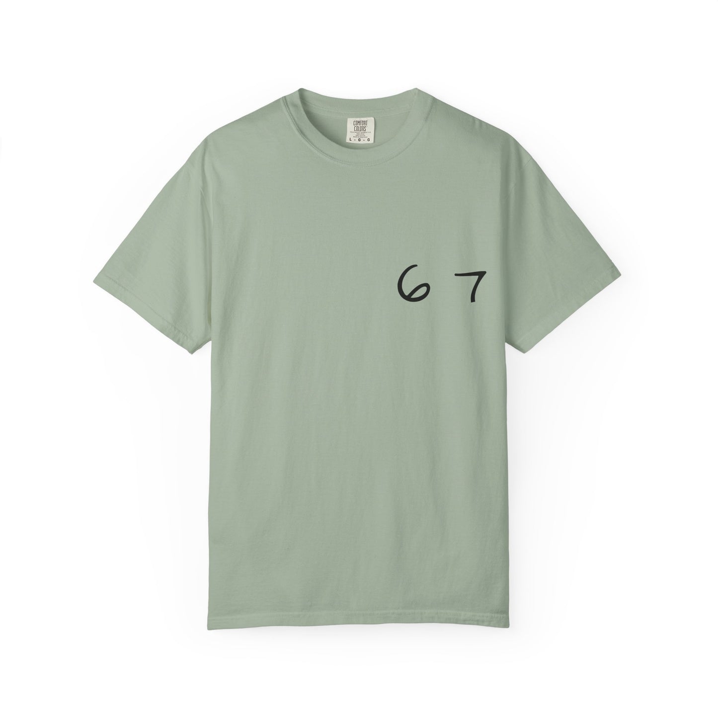 Six Seven Tee 6-7 Meme Shirt  Viral TikTok Trend  Comfort Colors Unisex Tee  Gen Z Slang Graphic Tee (Black Print)