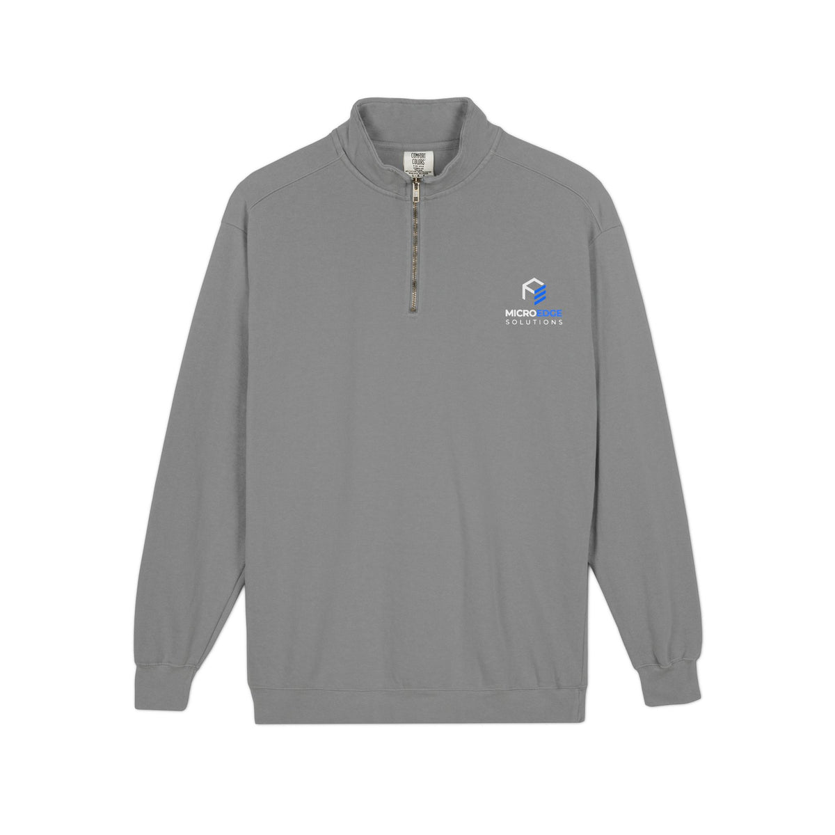 Quarter-Zip Sweatshirt — MicroEdge Solutions Logo Performance Pullover