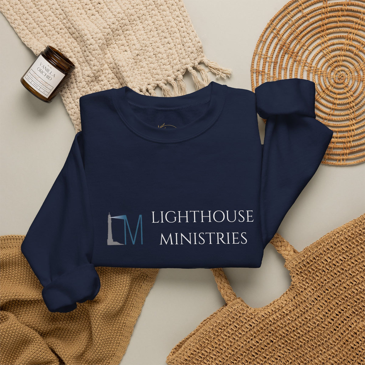 Lighthouse Ministries Crewneck Sweatshirt (light logo)